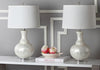 Safavieh Shelley 25-Inch H Gourd Table Lamp White Mirror 