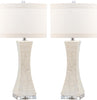 Safavieh Shelley 30-Inch H Concave Table Lamp White 