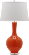 Safavieh Blanche 32-Inch H Gourd Lamp Orange Mirror 