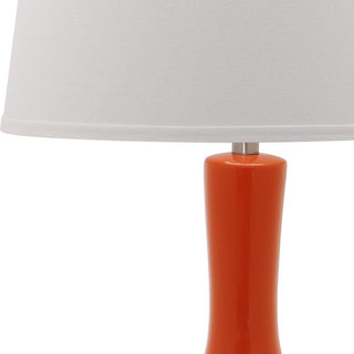 Safavieh Blanche 32-Inch H Gourd Lamp Orange Mirror 