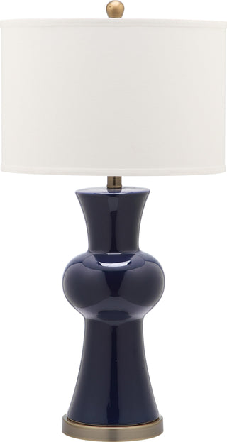 Safavieh Lola 30-Inch H Column Lamp Navy 