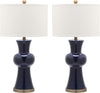 Safavieh Lola 30-Inch H Column Lamp Navy 