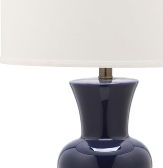 Safavieh Lola 30-Inch H Column Lamp Navy 