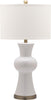 Safavieh Lola 30-Inch H Column Lamp White Mirror 