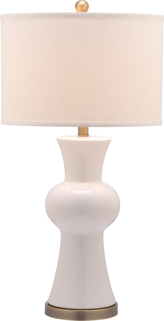 Safavieh Lola 30-Inch H Column Lamp White Mirror main image