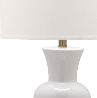 Safavieh Lola 30-Inch H Column Lamp White Mirror 