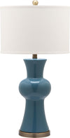 Safavieh Lola 30-Inch H Column Lamp Blue Mirror 