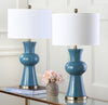 Safavieh Lola 30-Inch H Column Lamp Blue Mirror 