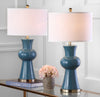 Safavieh Lola 30-Inch H Column Lamp Blue Mirror 