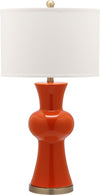 Safavieh Lola 30-Inch H Column Lamp Orange Mirror 