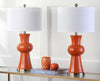 Safavieh Lola 30-Inch H Column Lamp Orange Mirror 