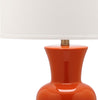 Safavieh Lola 30-Inch H Column Lamp Orange Mirror 