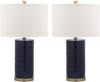 Safavieh Roxanne 26-Inch H Table Lamp Navy Mirror 