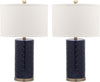 Safavieh Roxanne 26-Inch H Table Lamp Navy Mirror 