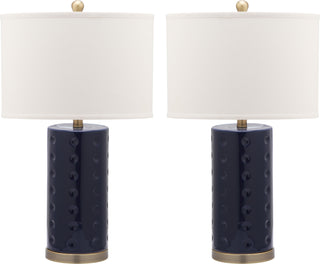 Safavieh Roxanne 26-Inch H Table Lamp Navy Mirror 