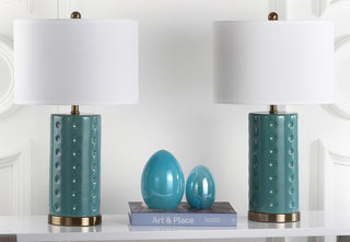 Safavieh Roxanne 26-Inch H Table Lamp Blue Mirror 