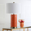 Safavieh Roxanne 26-Inch H Table Lamp Orange Mirror 