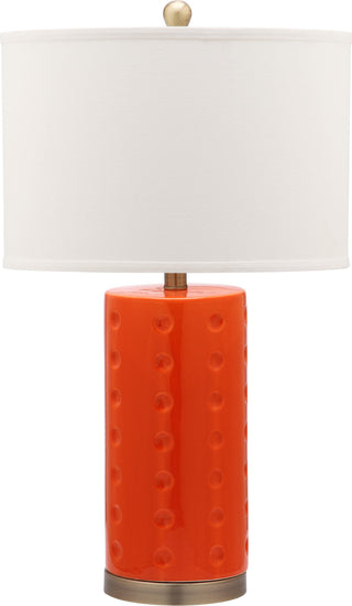 Safavieh Roxanne 26-Inch H Table Lamp Orange Mirror 