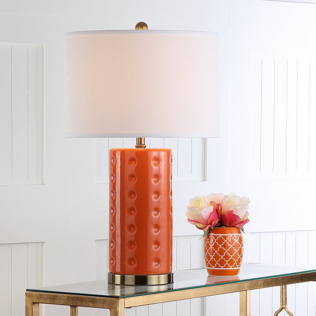 Safavieh Roxanne 26-Inch H Table Lamp Orange  Feature
