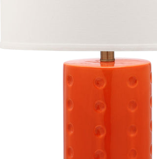 Safavieh Roxanne 26-Inch H Table Lamp Orange Mirror 