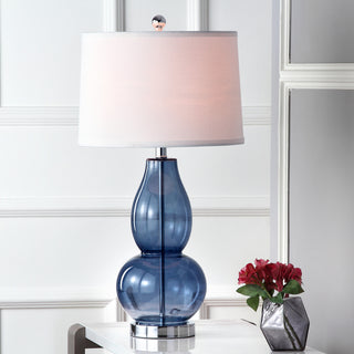 Safavieh Mercurio 285-Inch H Double Gourd Lamp Blue 