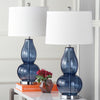 Safavieh Mercurio 285-Inch H Double Gourd Lamp Blue 