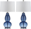 Safavieh Mercurio 285-Inch H Double Gourd Lamp Blue 
