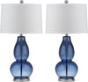 Safavieh Mercurio 285-Inch H Double Gourd Lamp Blue 