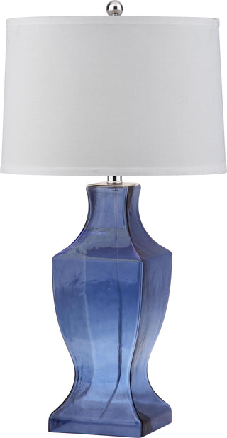 Safavieh Glass 29-Inch H Bottom Lamp Blue Mirror 