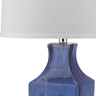 Safavieh Glass 29-Inch H Bottom Lamp Blue Mirror 