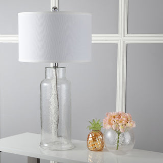 Safavieh Bottle 29-Inch H Glass Table Lamp Clear Mirror 