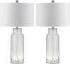 Safavieh Bottle 29-Inch H Glass Table Lamp Clear Mirror 