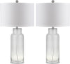 Safavieh Bottle 29-Inch H Glass Table Lamp Clear Mirror 