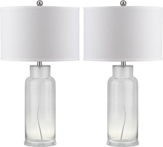 Safavieh Bottle 29-Inch H Glass Table Lamp Clear Mirror 