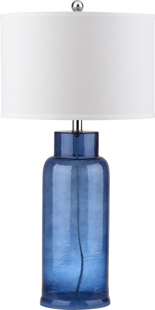 Safavieh Bottle 29-Inch H Glass Table Lamp Blue 