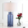 Safavieh Bottle 29-Inch H Glass Table Lamp Blue 