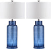 Safavieh Bottle 29-Inch H Glass Table Lamp Blue 