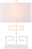 Safavieh Greek Key 25-Inch H Table Lamp White Mirror main image