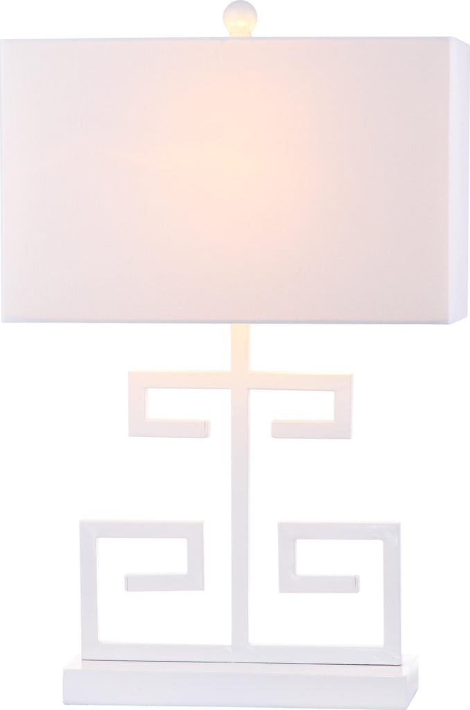 Safavieh Greek Key 25-Inch H Table Lamp White Mirror main image