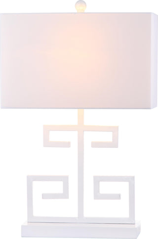 Safavieh Greek Key 25-Inch H Table Lamp White Mirror main image