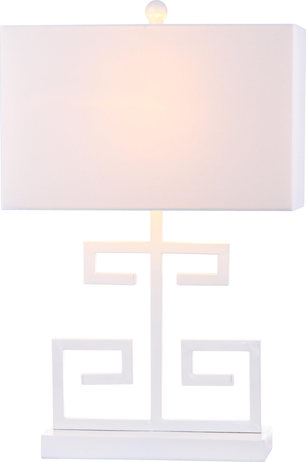 Safavieh Greek Key 25-Inch H Table Lamp White Mirror main image