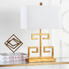 Safavieh Greek Key 25-Inch H Table Lamp Gold Mirror 