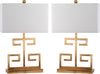 Safavieh Greek Key 25-Inch H Table Lamp Gold Mirror 