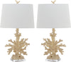 Safavieh Coral Branch 285-Inch H Table Lamp Cream Mirror 