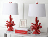 Safavieh Coral Branch 285-Inch H Table Lamp Red 