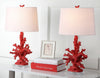 Safavieh Coral Branch 285-Inch H Table Lamp Red 