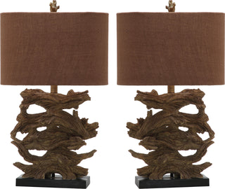 Safavieh Forester 2675-Inch H Table Lamp Brown Mirror 