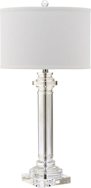 Safavieh Nina 30-Inch H Crystal Column Lamp Clear Mirror 