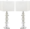 Safavieh Deco 285-Inch H Crystal Table Lamp Clear Mirror 