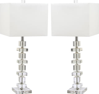 Safavieh Deco 285-Inch H Crystal Table Lamp Clear Mirror 